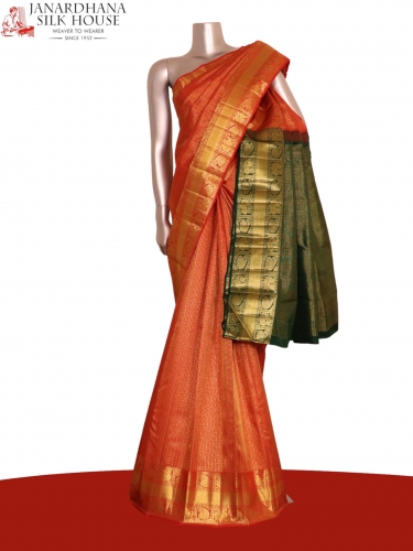 Handloom Wedding Kanjeevaram Silk Saree